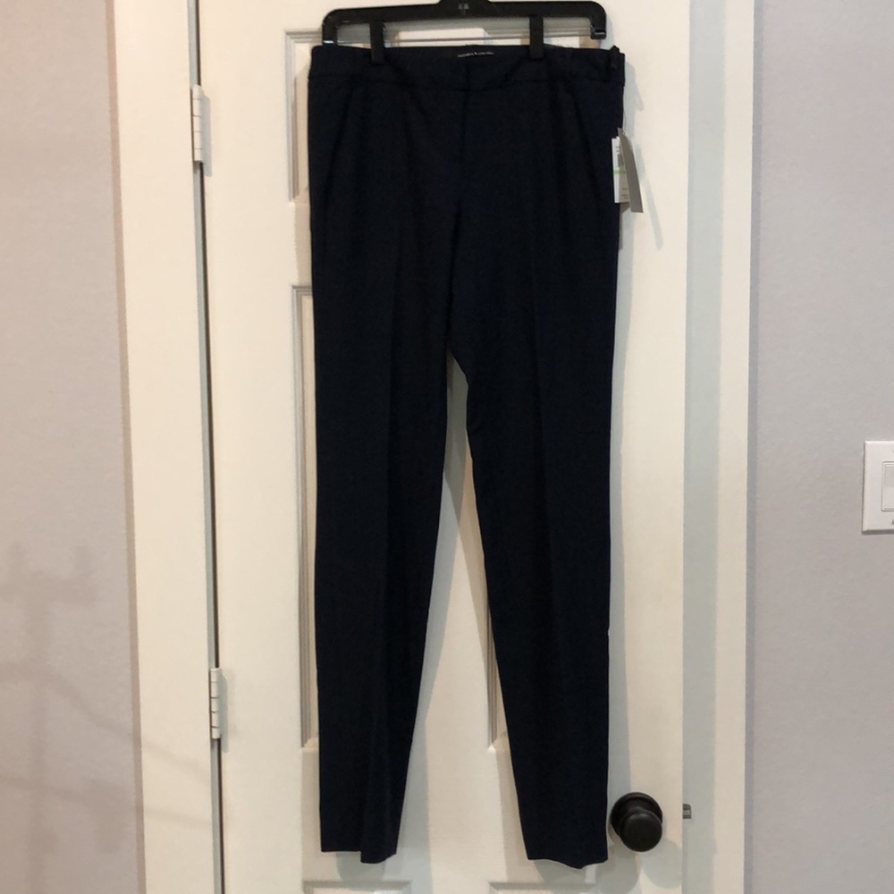 Amanda + Chelsea Navy Pants with Stretch